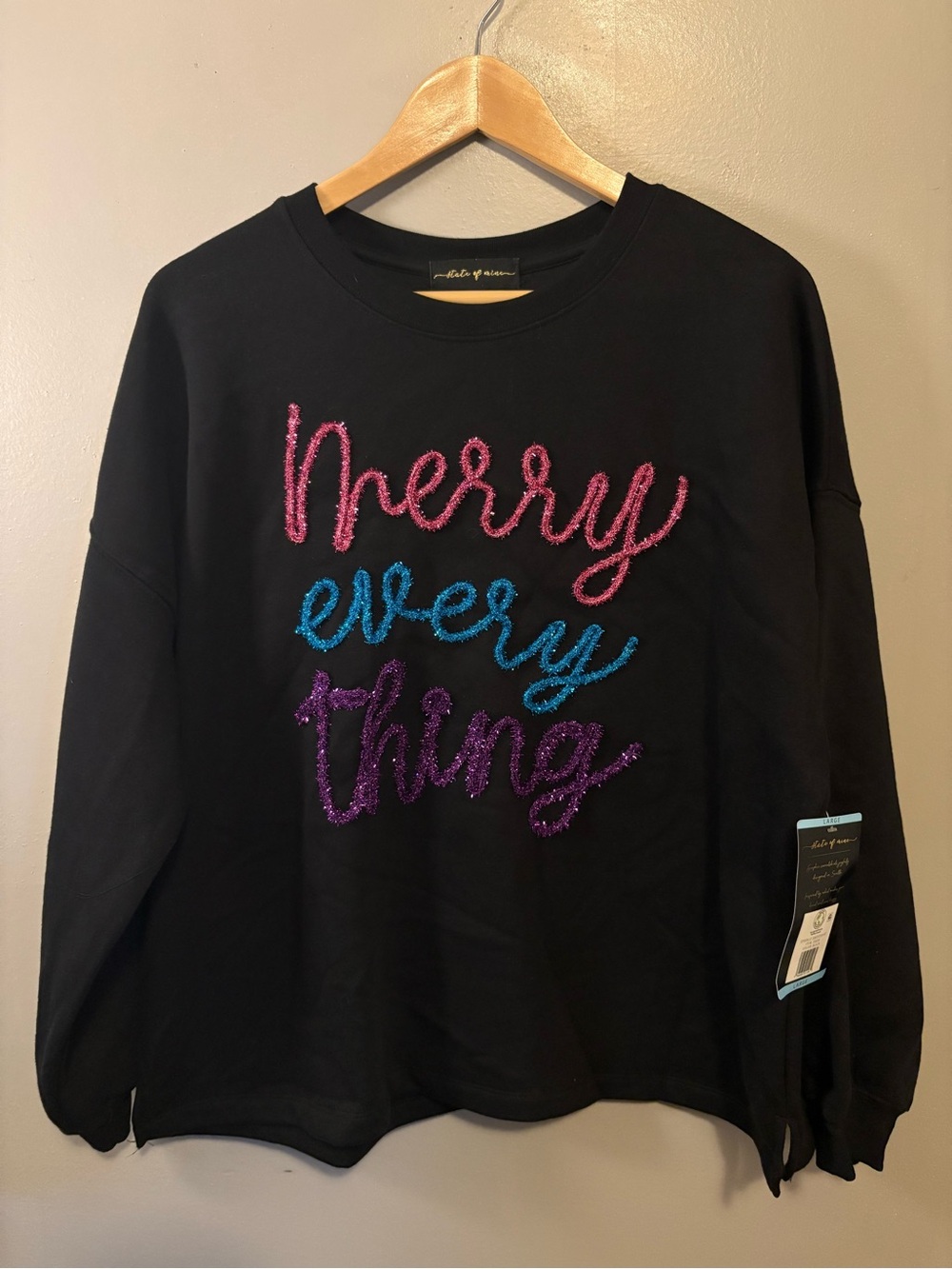 State of Mine Holiday Sweatshirt Size Large